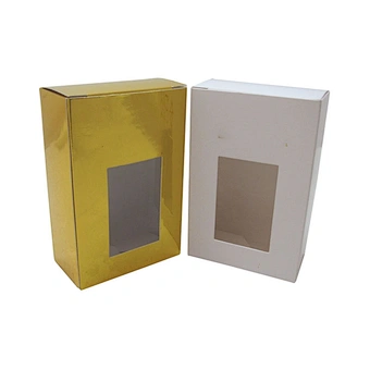 Custom Design Printing Gold Paper box 300/ 350gsm Soap Paper Box Packaging Paper Boxes with Window